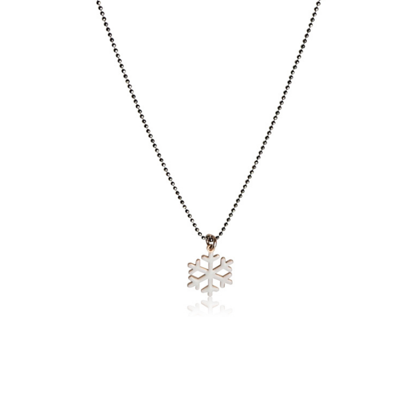 Ketting jong meisje sneeuwvlok emaille Ketting jong meisje sneeuwvlok emaille