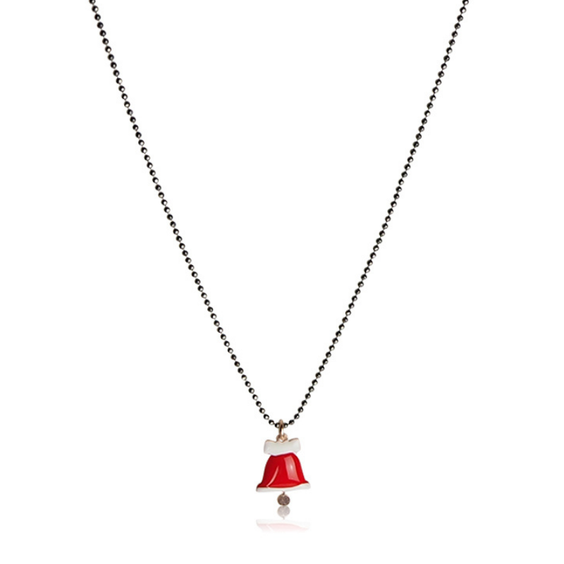 Ketting jong meisje Kerstklok emaille Ketting jong meisje Kerstklok emaille