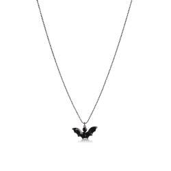 Necklace bat enamel black...