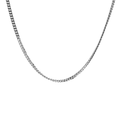 Zoom Chain mesh gourmette silver for women