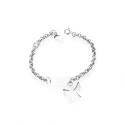 Bracelet ange argent personnalisé enfant