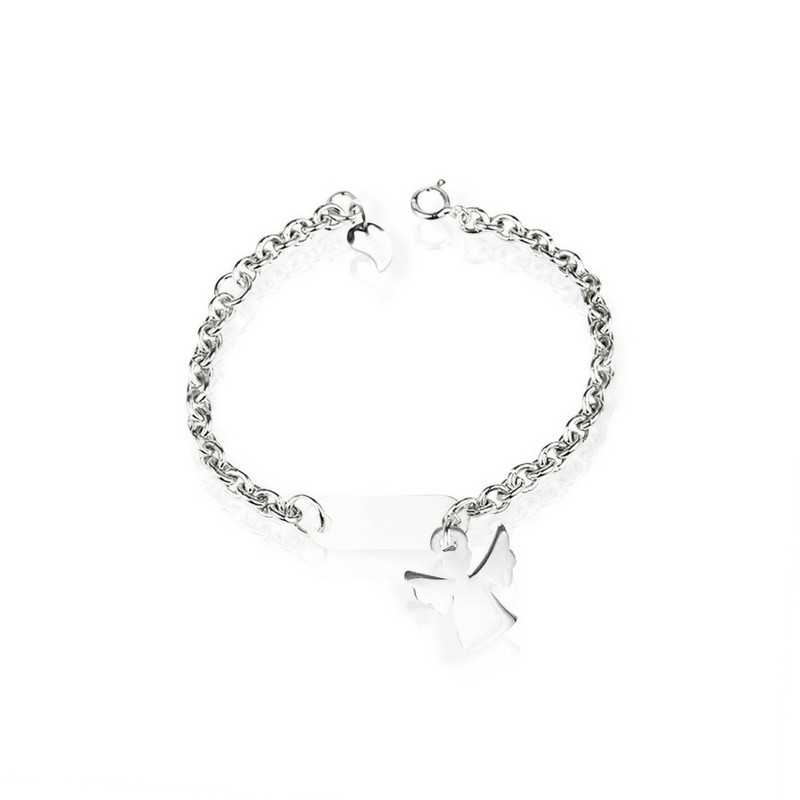 Bracelet angel silver personalized child Bracelet angel silver personalized child
