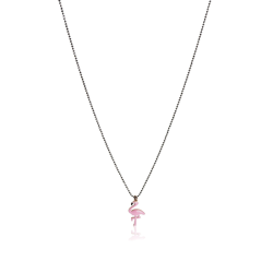 Flamingo ketting voor dames geelgoud 18kt