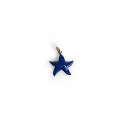 Pendant starfish enamel woman sterling silver