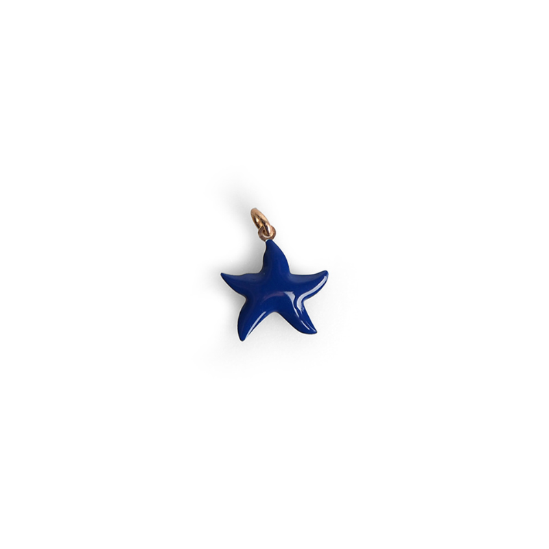 Pendentif étoile de mer émail femme argent sterling Pendentif étoile de mer émail femme argent sterling