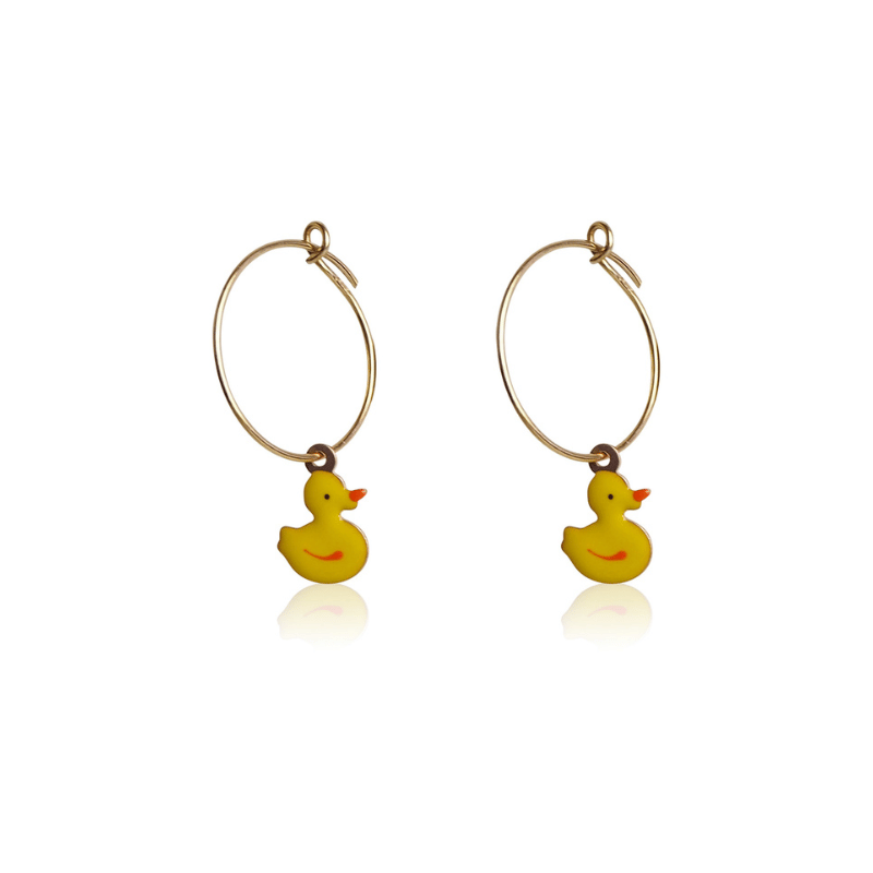 Boucles d'oreilles canard argent massif 925 enfant Boucles d'oreilles canard argent massif 925 enfant