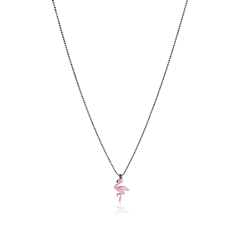 Flamingo ketting sterling zilveren tiener