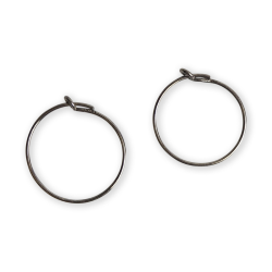 Boucles d’oreilles créoles renne de noël émail femme