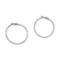 Teen earrings white bear solid silver 925