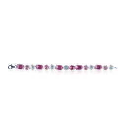 Bracelet Cristal Rose Femme