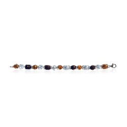 Bracelet Cristal Orange Femme