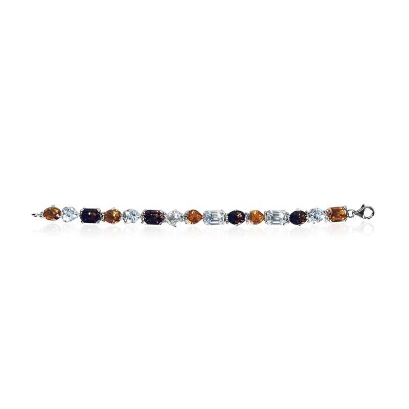 Swarovski orange crystal bracelet in sterling silver for women bijouteie belgium Swarovski orange crystal bracelet in sterling silver for women bijouteie belgium