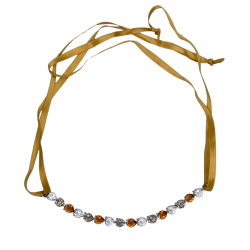Collier Cristal Orange Femme bijouterie bruxelles