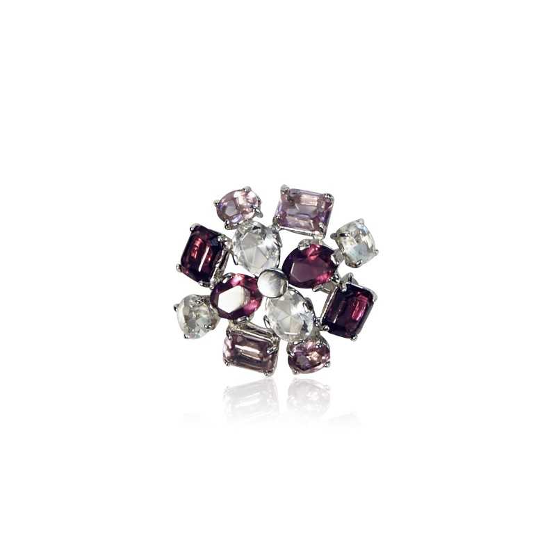 Purple Flower Brooch Femme sterling silver jewelry Uccle Purple Flower Brooch Femme sterling silver jewelry Uccle