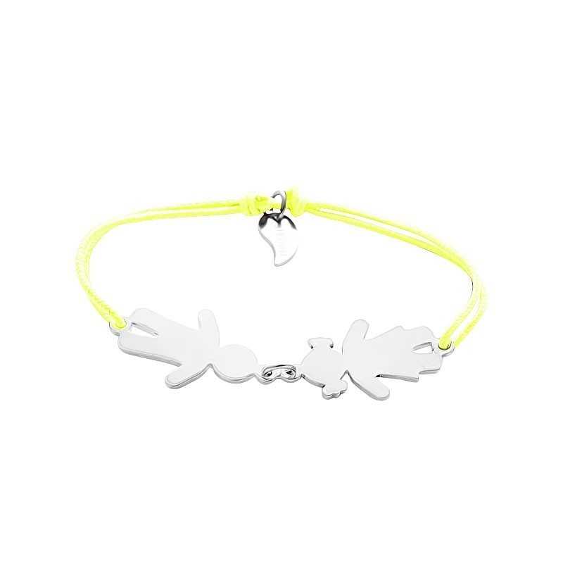 Family bracelet personalized rope woman Family bracelet personalized rope woman