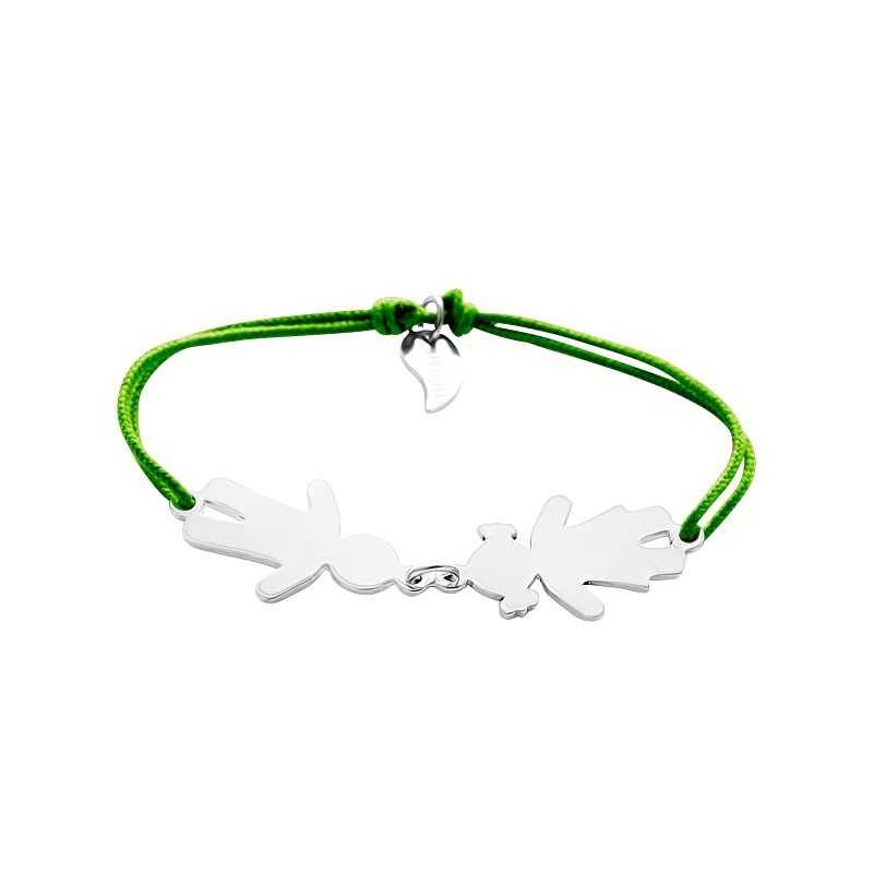 Bracelet famille corde personnalisé femme Bracelet famille corde personnalisé femme