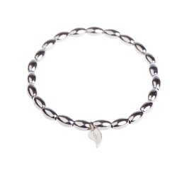 Bracelet perles argent femme