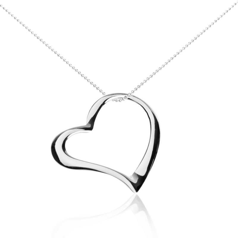 Long Heart Necklace