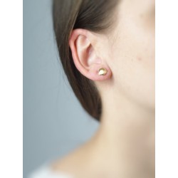 Oorbellen shell vermeil