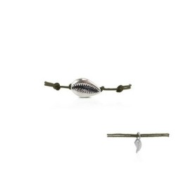 Silver seashell bracelet woman