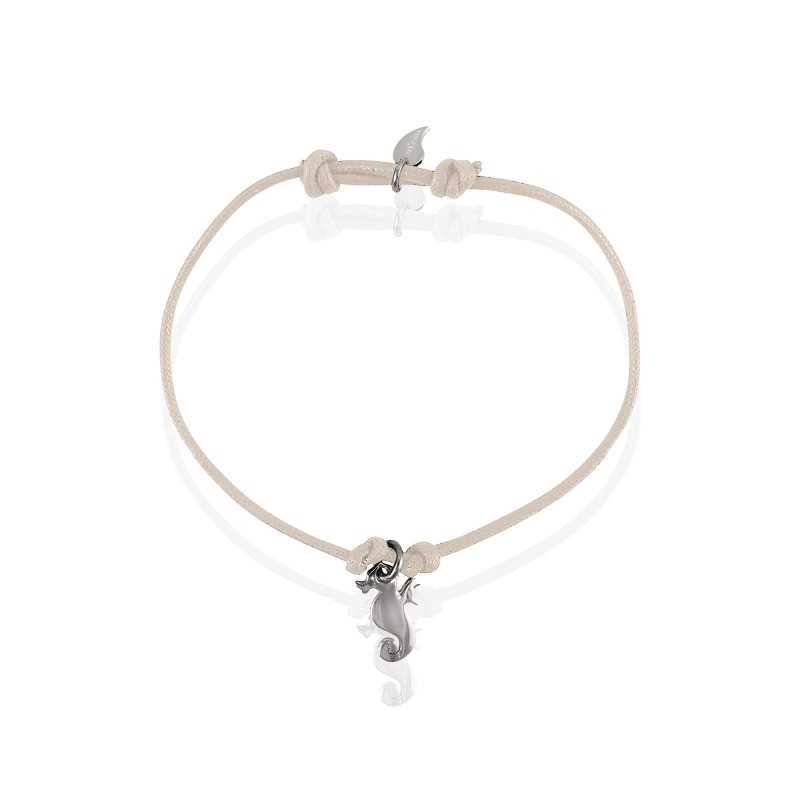 Silver seahorse bracelet woman Silver seahorse bracelet woman