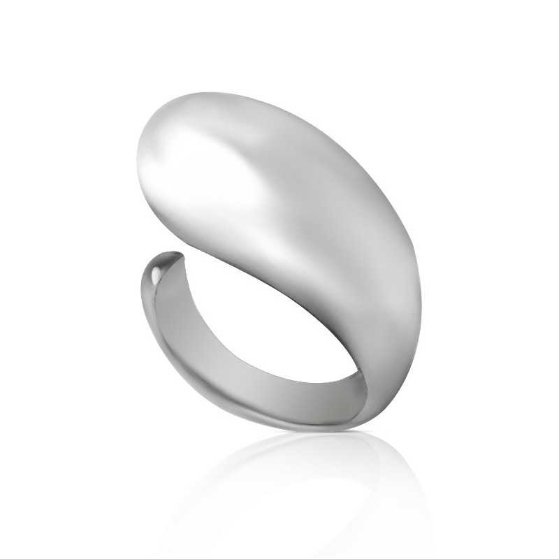 Bague goutte argent femme