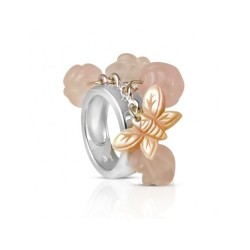 Bague argent rose quartz femme