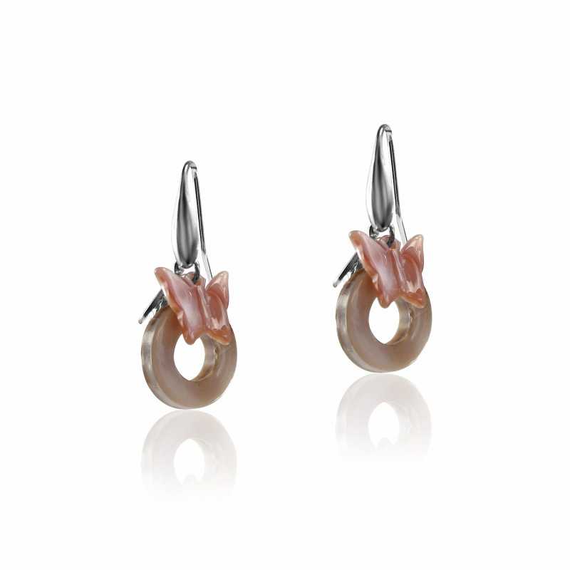 Mother of pearl butterfly earrings