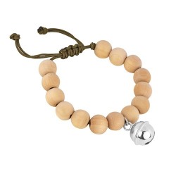 Bracelet perles bois homme