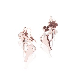 Boucles oreilles pendantes oiseaux