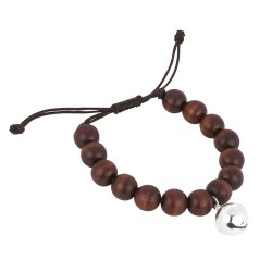 Bracelet perles bois homme