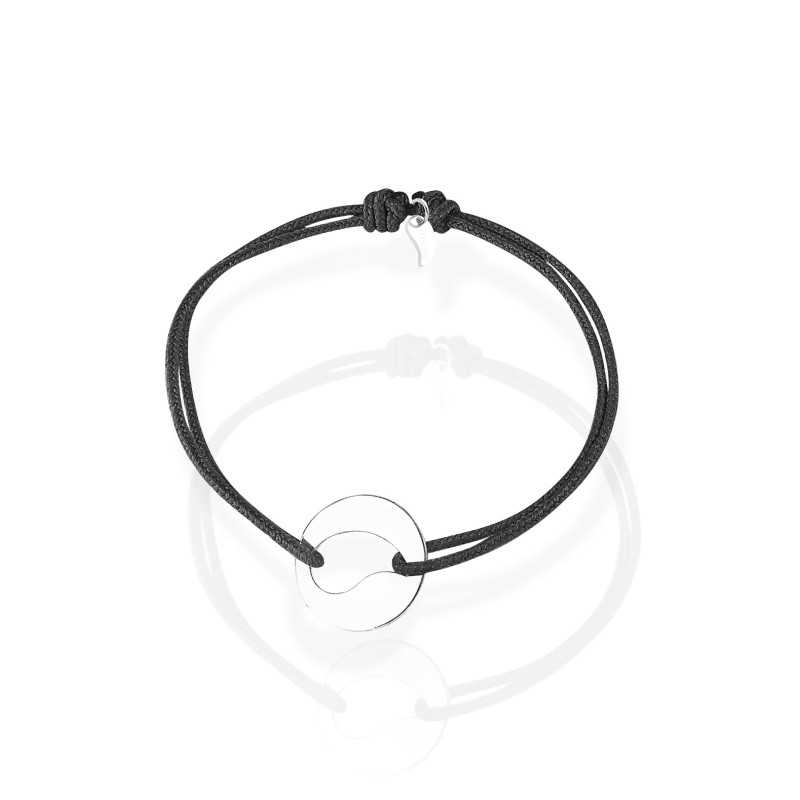 Bracelet médaille goutte femme