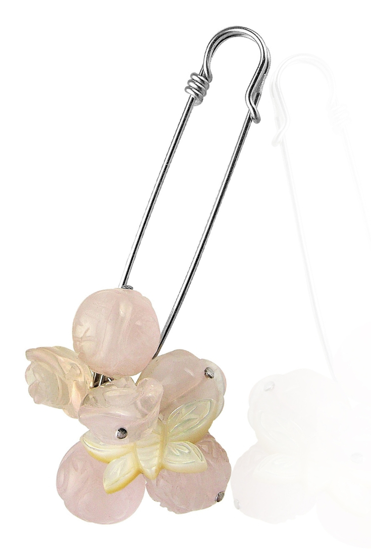 Broche femme argent massif artémi goutte créatrice belge