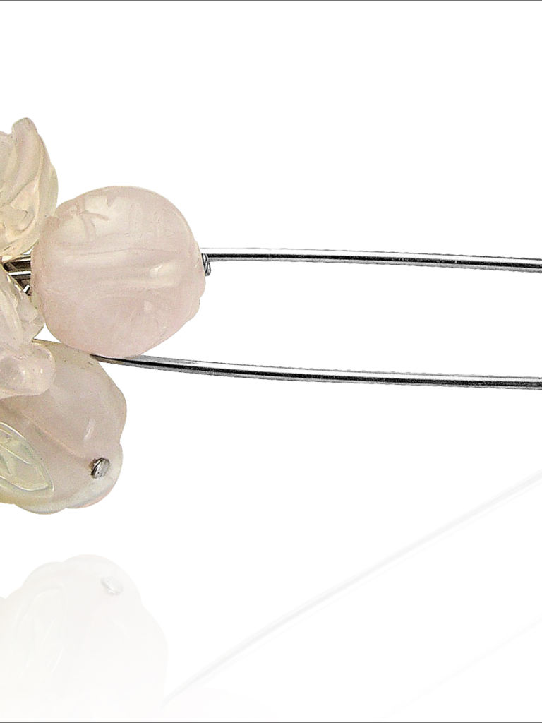 Broche femme argent massif artémi goutte créatrice belge