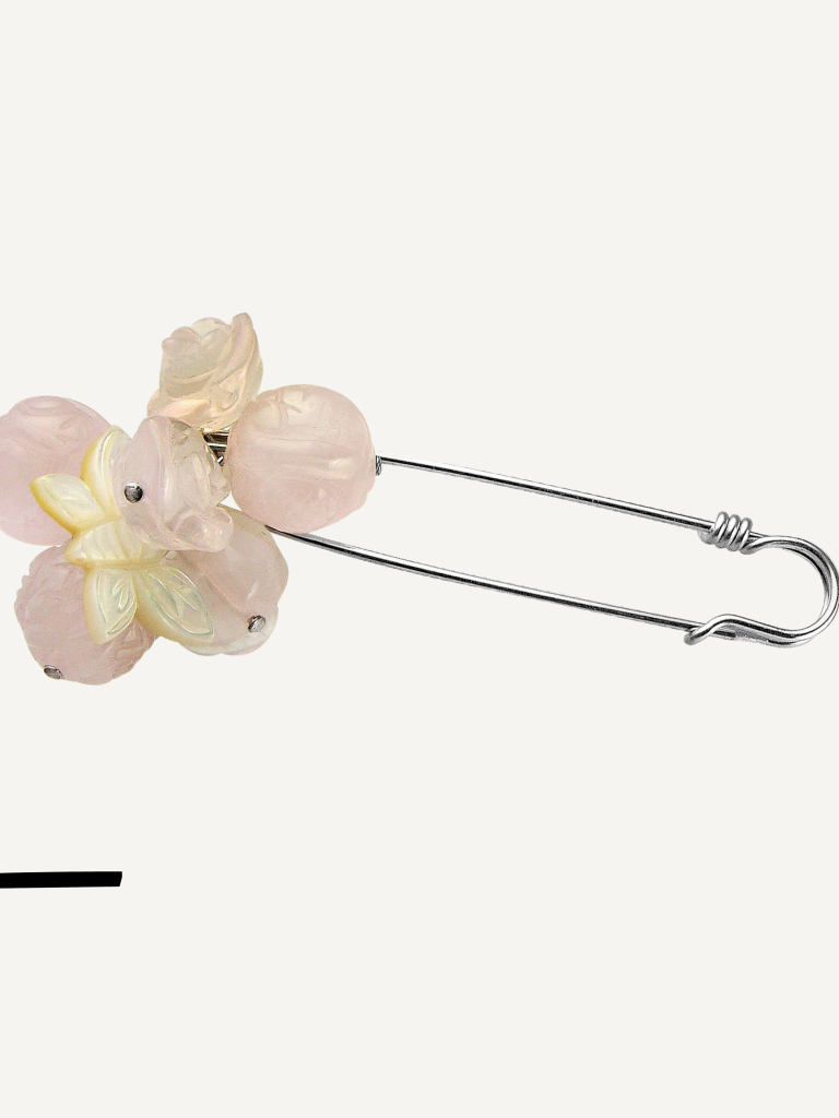 Broche femme argent massif artémi goutte créatrice belge