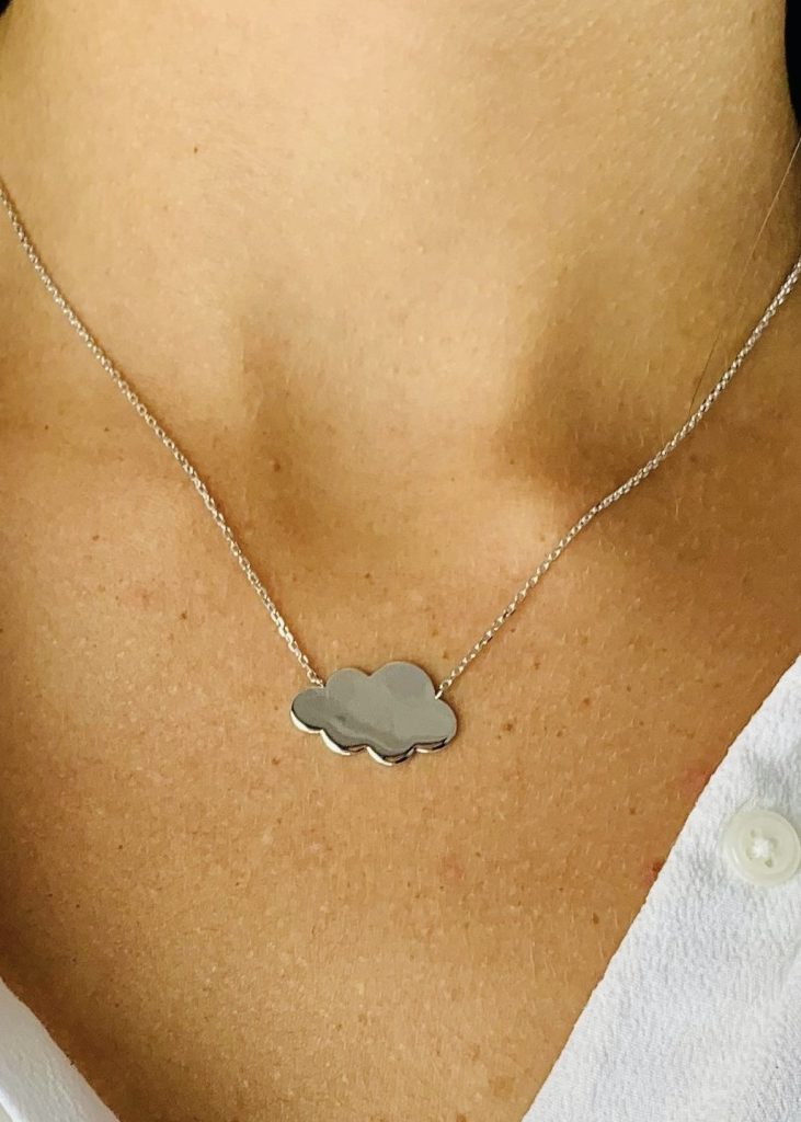 collier personnalisable nuage femme