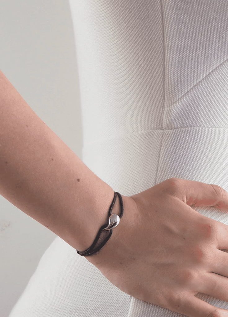 women's drop rope bracelet silver jewelry