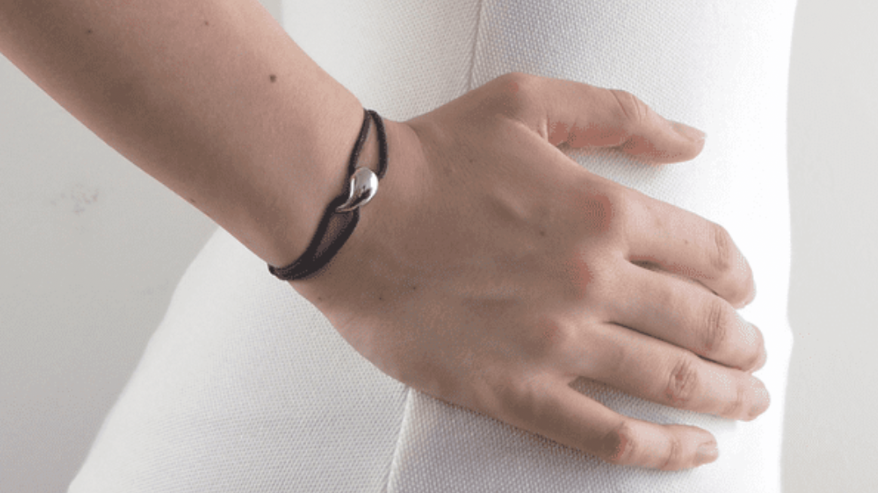 bracelet corde goutte femme