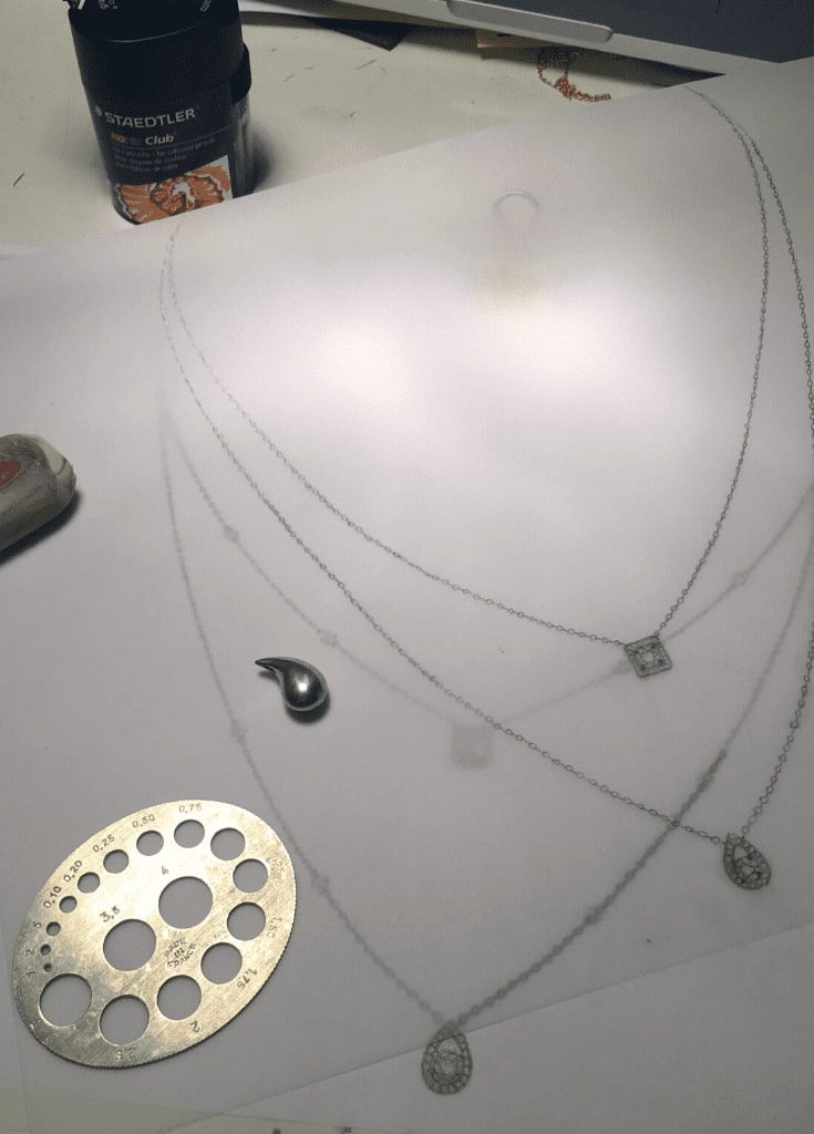 Woman's custom jewelry