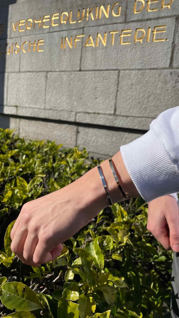 Bracelet argent massif jonc