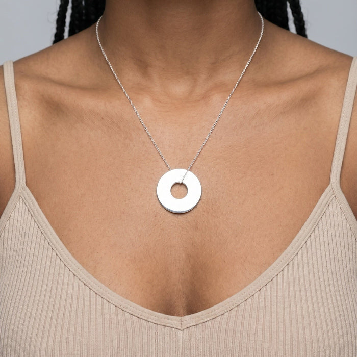 Bague en argent massif goutte et bombée