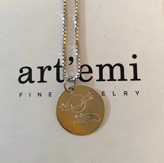 bijouterie Beringen : Pendentif gravé