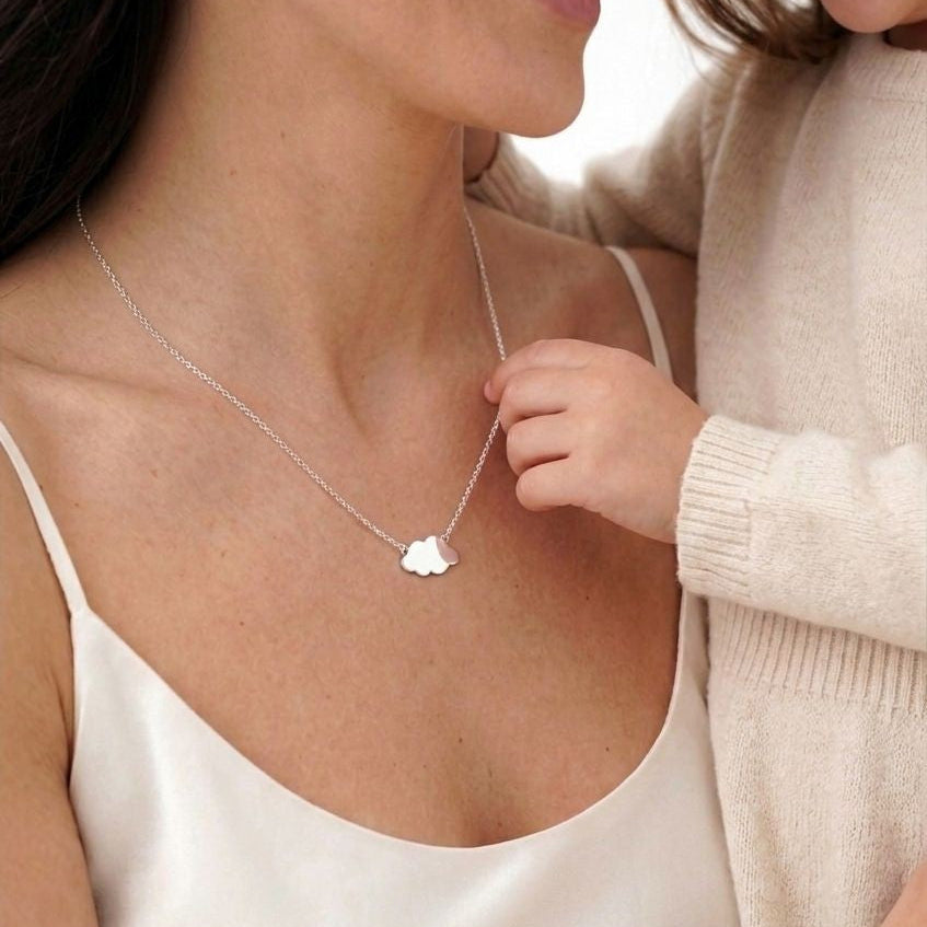 Bijouterie Marche-en-Famenne : collier nuage personnalisable
