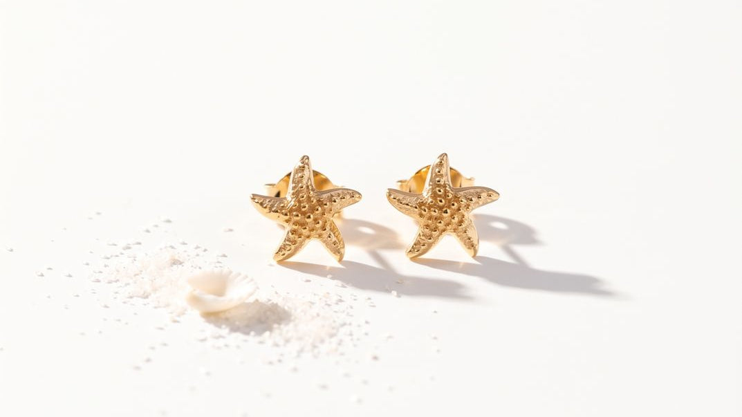 bijouterie Lier : boucle d'oreille étoile de mer