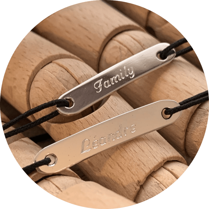 gourmette homme à graver