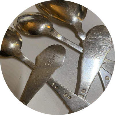 gravure couverts en argent