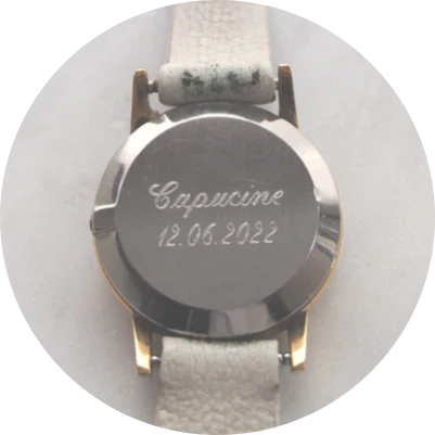 gravure montre 