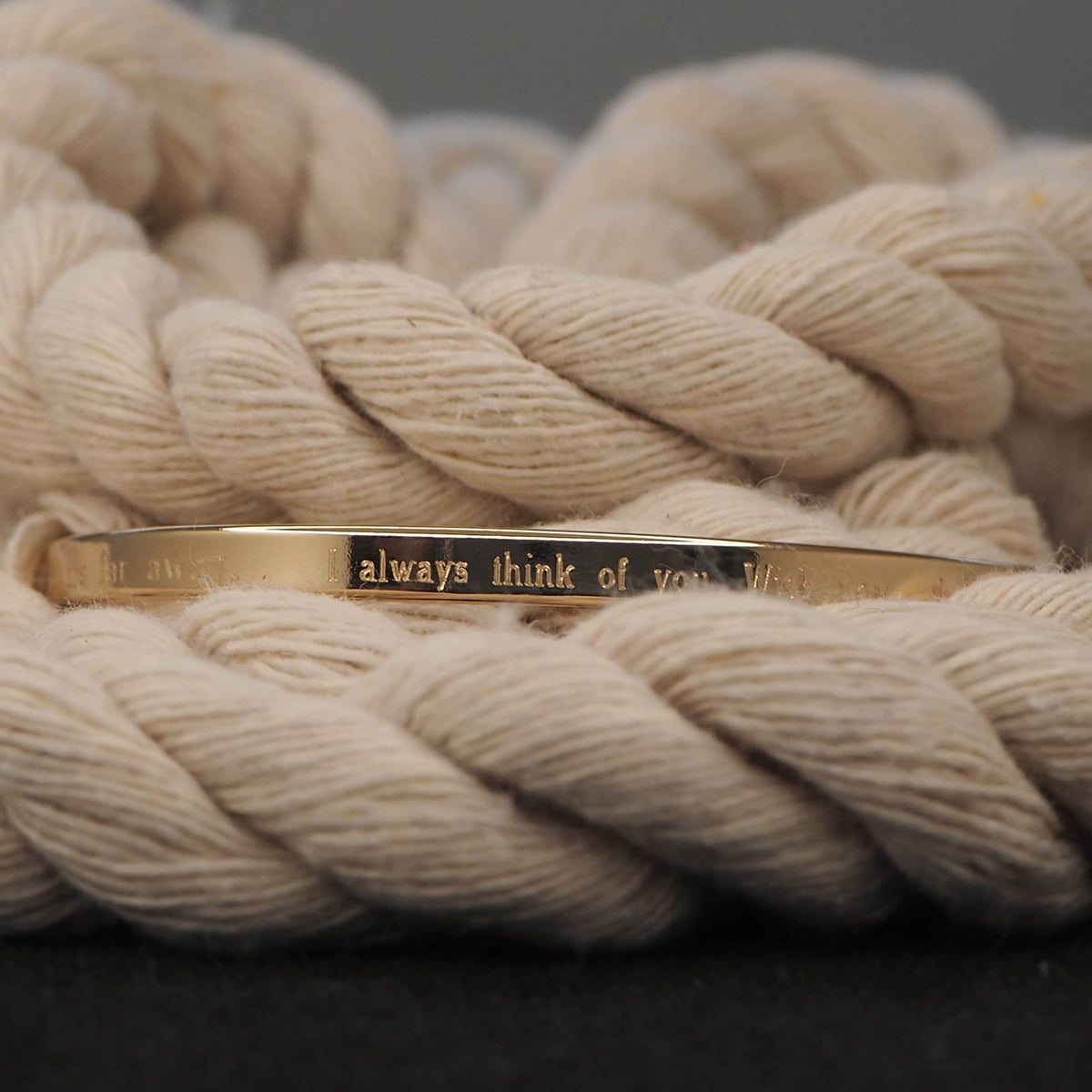 Bracelet jonc vermeil 18kt personnalisable