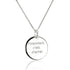 Collier médaille rond personnalisé femme