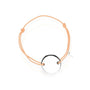 Bracelet médaille argent personnalisé femme